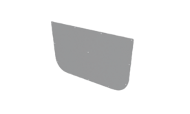 Wand schuifdeur onderzijde lichtgrijs berk met fenollaag 