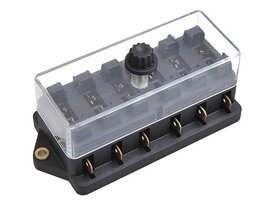 Porte fusibles 12V pour 6  fusibles