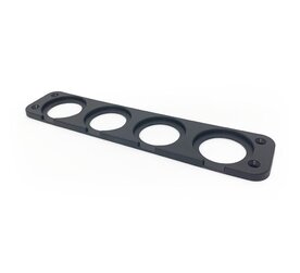 Bevestigingsplaat voor 12 V inbouwmodules - 4 posities