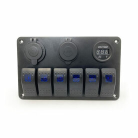 Inbouwkit 12 V - 6 schakelaars + 3 modules