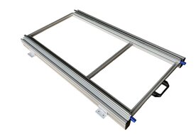 Schuifplateau aluminium voor camper 90x40 cm