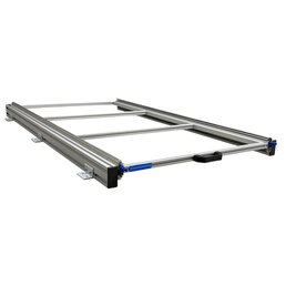 Schuifplateau aluminium voor camper 120x60 cm