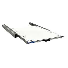 Schuifplateau aluminium voor camper 80x60 cm met Global Volkern topplaat 6 mm