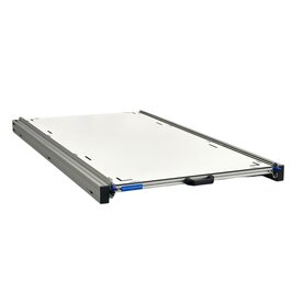 Schuifplateau aluminium voor camper 120x60 cm met Global Volkern topplaat 6 mm