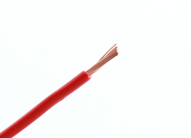 Cable souple rouge 2,5 mm2 - par 1 m&egrave;tre