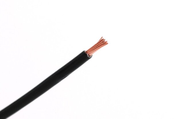 Cable souple noir 1,5 mm2 - par 1 m&egrave;tre