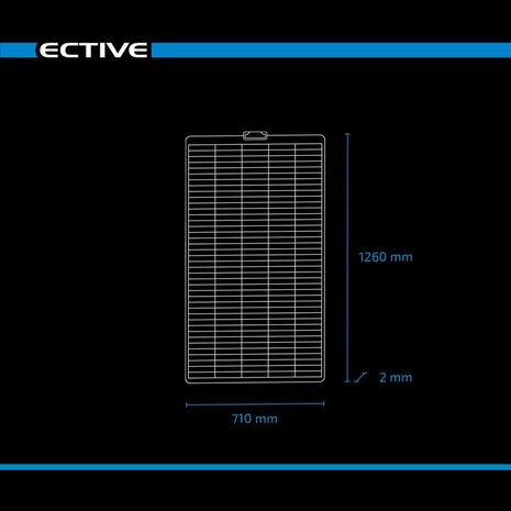 Flexibel zonnepaneel Ective 180W