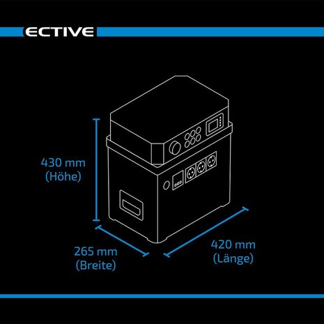 Ective Accubox &quot;all-in-one&quot; 3000W 300 Ah lithium