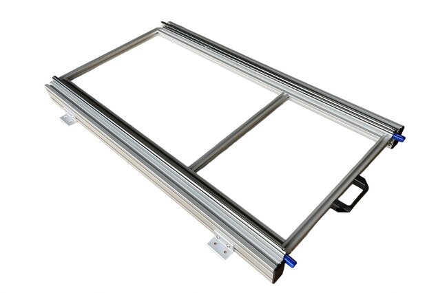 Schuifplateau aluminium voor camper 90x40 cm