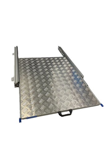 Plateau coullissant aluminium 80x60 cm pour camping car