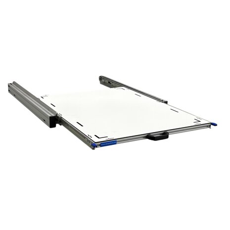 Schuifplateau aluminium voor camper 80x60 cm met Global Volkern topplaat 6 mm