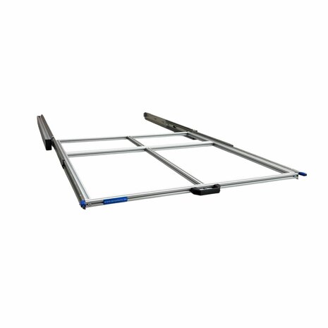 Schuifplateau aluminium voor camper 120x80 cm