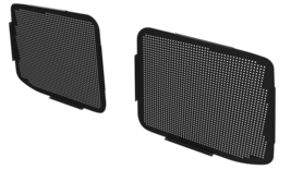 Rooster achterdeuren bovenzijde gepoedercoat staal