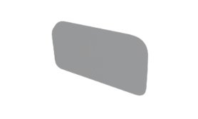 Wand schuifdeur bovenzijde grijs berk met fenollaag 