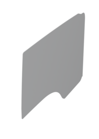 Wanden links + rechts  lichtgrijze panelen met fenollaag