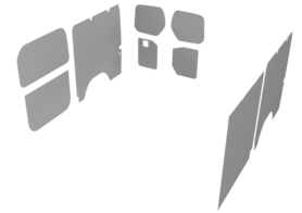 Pack wanden 6,5 mm Master/Movano/NV400- L4H3