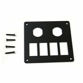 Bevestigingsplaat voor 12 V inbouwmodules - 6 posities