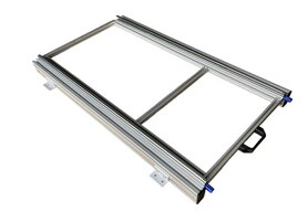 Schuifplateau aluminium voor camper 90x40 cm